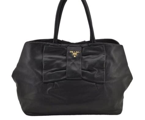 jacquard prada con fiocco|Authentic PRADA Hand Tote Bag Tessuto Fiocco Ribbon .